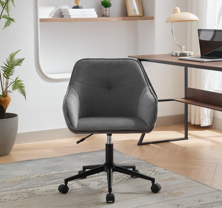 Walker Edison | Quilted Velvet Office Desk Chair