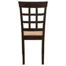 Lattice Back Dining Chair (Set of 2) - Brown by HouseOfZazla