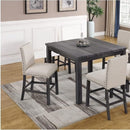 Upholstered Counter Dining Chair, Nailhead Trim (Set of 2) - Natural by HouseOfZazla