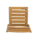 Outdoor Dining Side Chair (Set of 2) - Teak Finish by HouseOfZazla
