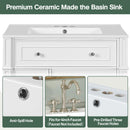 Bathroom Vanity Cabinet With Sink, Soft Close Doors With Door Organizer by HouseOfZazla