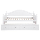 Julie Ann Wood Twin Daybed with Trundle White