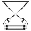 Pilates Bar Kit with 180LBS Resistance Bands Multifunctional Pilates Yoga Toning Bar Full Body Exercise Equipment Set for Beginners Intermediates Prof