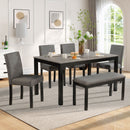 Modern Dining Table Set With Upholstered Chairs For Dining Room by Unique Piece Furniture