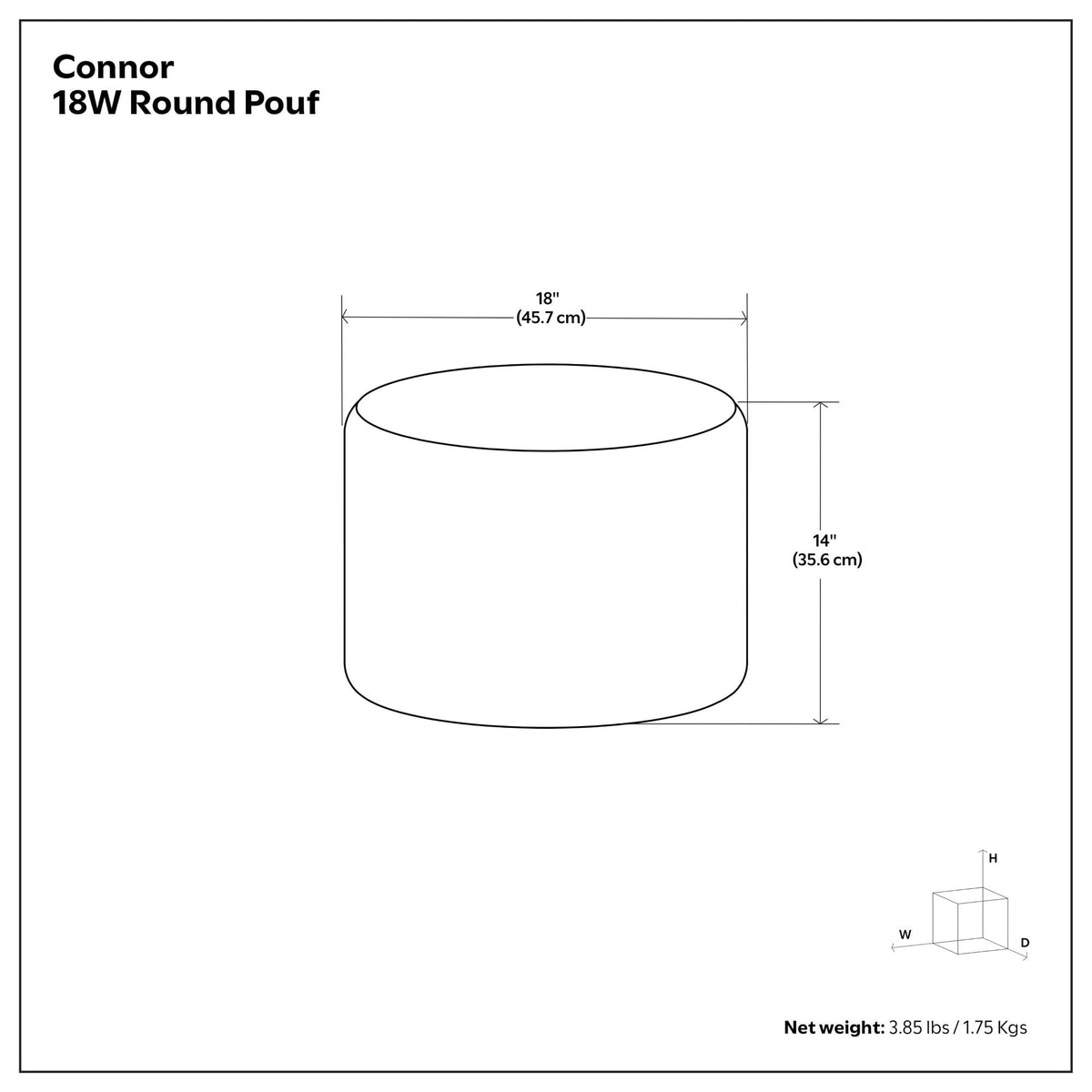 Connor - Handcrafted Round Pouf, photo 13 of 24