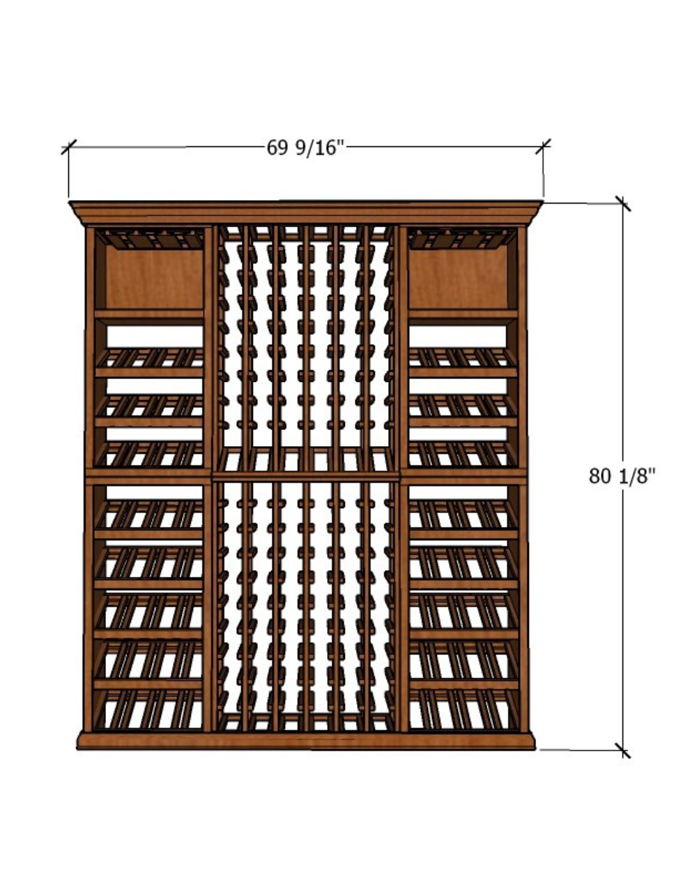 6 Foot Wine Cellar Storage System | 208 Bottle Capacity, photo 4 of 6