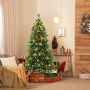 6/7/8 Feet Pre-Lit Artificial Christmas Tree with 300/400/500 LED Lights by LJGDeals