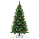 6/7/8 Feet Pre-Lit Artificial Christmas Tree with 300/400/500 LED Lights by LJGDeals