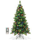 6/7/8 Feet Pre-Lit Artificial Christmas Tree with 300/400/500 LED Lights by LJGDeals