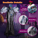 6ft Halloween Animatronic Decoration with Light Up Eyes Posable Wings and Arms by LJGDeals