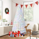 6/7 Feet Pre-Lit Fiber Optic White Snow-Flocked Artificial Christmas Tree by LJGDeals