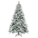 4.5/6/7 Feet Artificial Xmas Tree with Pine Needles and LED Lights by LJGDeals