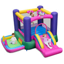 6-in-1 Bouncy Castle Inflatable Bounce House with Slide and Ball Pit with 480W Blower by LJGDeals