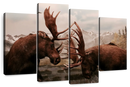 Moose Battle Wall Art