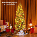 Pre-Lit Blue Artificial Christmas Tree Slim with 9 Lighting Modes by LJGDeals