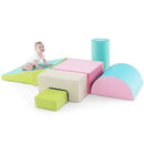 6 Pieces Foam Climbing Blocks Indoor Climb and Crawl Activity Playset with Rectangles by LJGDeals