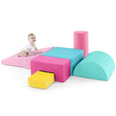 6 Pieces Foam Climbing Blocks Indoor Climb and Crawl Activity Playset with Rectangles by LJGDeals