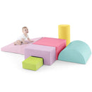6 Pieces Foam Climbing Blocks Indoor Climb and Crawl Activity Playset with Rectangles by LJGDeals