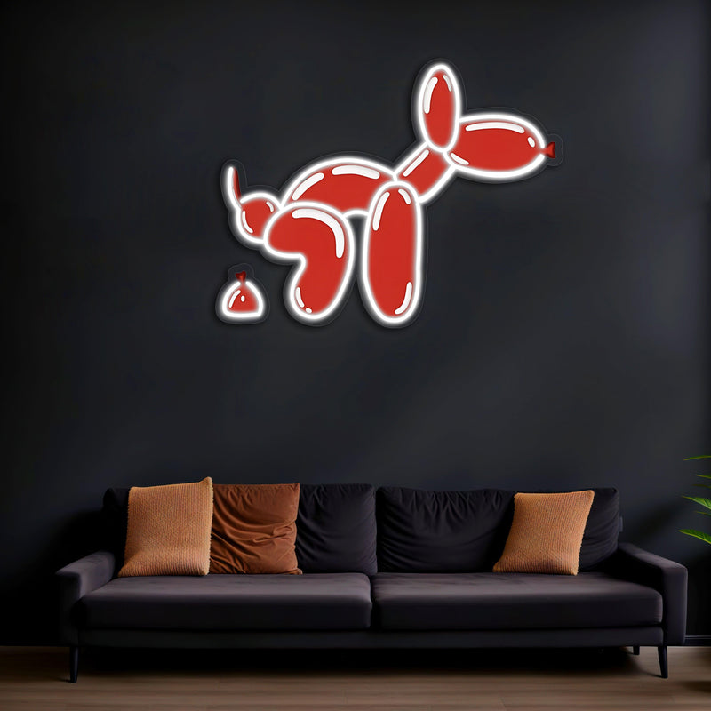 UV Printed Dog Neon Sign, Neon Wall Art, Neon Light Sign, Custom Neon Sign, UV Print Neon Sign, Acrylic Neon Sign, Housewarming Gifts