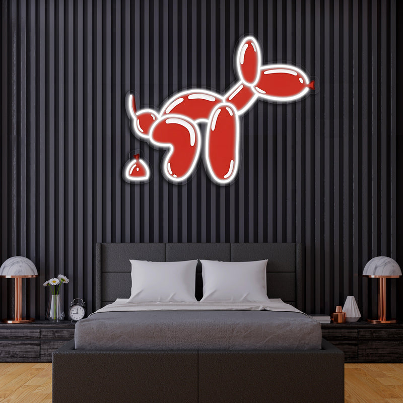 UV Printed Dog Neon Sign, Neon Wall Art, Neon Light Sign, Custom Neon Sign, UV Print Neon Sign, Acrylic Neon Sign, Housewarming Gifts