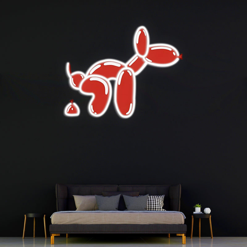 UV Printed Dog Neon Sign, Neon Wall Art, Neon Light Sign, Custom Neon Sign, UV Print Neon Sign, Acrylic Neon Sign, Housewarming Gifts