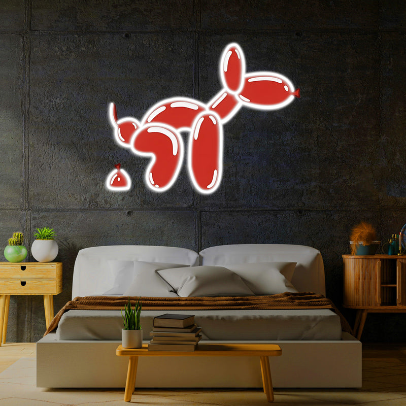 UV Printed Dog Neon Sign, Neon Wall Art, Neon Light Sign, Custom Neon Sign, UV Print Neon Sign, Acrylic Neon Sign, Housewarming Gifts