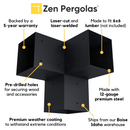 Pergola 3-Arm Post Bracket (for 6x6 Wood Posts)