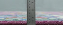 Purple Ivory Hand Knotted Oushak Wool Area Rug - Vibrant Soft by The Rug Decor
