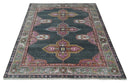 6x9 and 8x10 Hand Knotted Gray, Silver and Pink Traditional Wool Area Rug