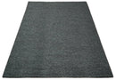 Charcoal Gray Wool Blend Hand Woven Chunky Textured Area Rug with Felted Finish by The Rug Decor