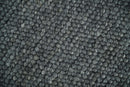 Charcoal Gray Wool Blend Hand Woven Chunky Textured Area Rug with Felted Finish by The Rug Decor