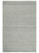 Silver Wool Blend Hand Woven Felted Chunky Area Rug - Multiple Sizes Available