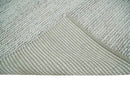 Silver Wool Blend Hand Woven Felted Chunky Area Rug - Multiple Sizes Available
