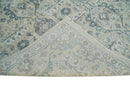 6x9 and 8x11 Beige and Gray Bamboo Silk and Wool Traditional Persian Antique Area Rug | TRDCP201