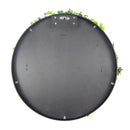 Slimline White Flowering Artificial Green Wall Disc 40in – White Frame – UV Resistant
