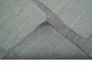 Custom Made Contemporary Gray Hand Knotted Wool Area Rug