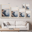 Block Island, Rhode Island,United States Watercolor Print, Vacation Gift, Rhode Island,United States Wall Art, Beach Painting, Beach Decor, Large Wall Art, Wood Frame Art