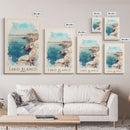 Cabo Blanco, Peru Watercolor Beach Print, Vacation Gift, Peru Wall Art, Beach Painting, Beach Decor, Beach Painting