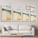 Honeymoon Beach, Fiji Watercolor Print, Vacation Gift, Fiji Wall Art, Beach Painting, Beach Decor, Large Wall Art, Wood Frame Art