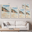 Île de Ré, France Watercolor Beach Print, Vacation Gift, France Wall Art, Beach Painting, Beach Decor, Beach Painting