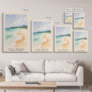 Kite Beach, Dominican Republic Watercolor Beach Print, Vacation Gift, Dominican Republic Wall Art, Framed Canvas Print, Framed Beach Painting