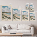 Phillip Island, Australia Watercolor Print, Vacation Gift, Australia Wall Art, Beach Painting, Beach Decor, Large Wall Art, Wood Frame Art
