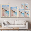 Sile Aqua Beach, Turkey Watercolor Beach Print, Vacation Gift, Turkey Wall Art, Beach Painting, Beach Decor, Beach Painting