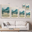 The Basin, Australia Watercolor Print, Vacation Gift, Australia Wall Art, Beach Painting, Beach Decor, Large Wall Art, Wood Frame Art