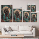 Halloween Horror Full Moon Werewolf Framed Canvas Print, Wall Art, Living Room Decor, Halloween Decor, Spooky Wall Hanging, Haunted House