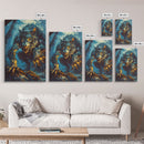 Ferocious Werewolf in the Forest - Halloween Wall Decor - Scary Art Print - Werewolf Painting for Halloween - Spooky Home Decor