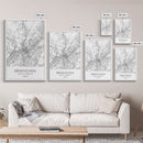 Birmingham Street Map, Alabama Map, City Map Art, Modern Art, Wall Art, Canvas Print, Canvas Wall Art, Minimalist Art, Housewarming Gift