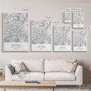 Munich Street Map, Germany Map, Europe City Map Art, Modern Art, Wall Art, Canvas Print, Dorm Wall Décor, Holiday Gift, Travel Wall Print
