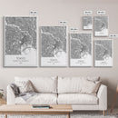 Tokyo Street Map, Japan Map, Asia City Map Print, Modern Wall Art, Wall Art, Canvas Print, Graduation Gift, Home Office Décor, Travel Print