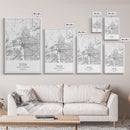 Tulsa Street Map, Oklahoma Map, City Map Print, Modern Wall Art, Wall Art, Canvas Print, Dorm Room Décor, Gift For Husband, Travel Art Print